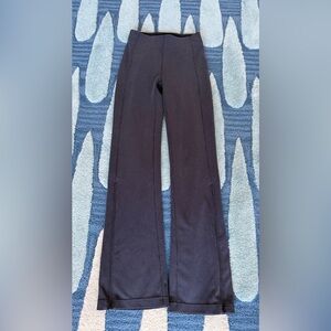 Lululemon Align Rib Mini-Flare 
Black Ribbed Flared Leggings With zipper-33”